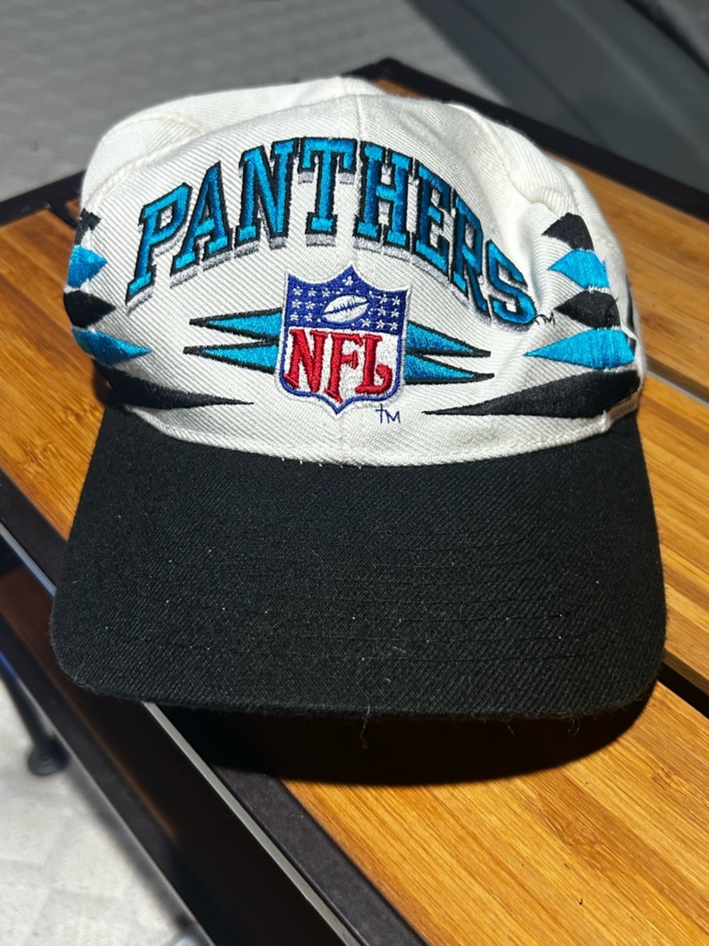 Vintage 90s Sports Specialties Wool NFL Carolina Panthers Diamond Snapback